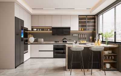 Créer un environnement pratique et esthétique grâce à une décoration de cuisine moderne et fonctionnelle